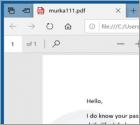 Estafa por e-mail I Do Know Your Passwords Sextortion (PDF)