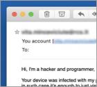 Estafa en correo Your Device Was Infected With My Private Malware