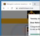 Ventana emergente estafa "Dear [ISP name] user, Congratulations!"