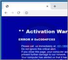 Estafa Emergente "Activation Warning Alert"