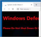 Estafa Ventana Emergente "Windows Defender Alert (0x3e7)"