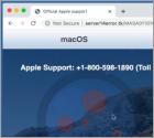 Estafa Emergente "Warning: Your MacOS Has Expired" (Mac)