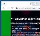 Estafa Ventana Emergente "Covid19 Warning Alert"