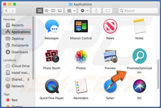 Adware PromoteOptimization (Mac)