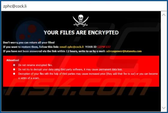 Ransomware Zphs
