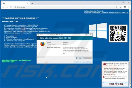 Estafa Emergente Error "MS-77X1"