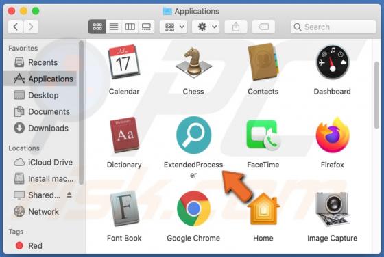 Adware ExtendedProcesser (Mac)