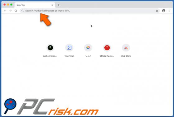 Redirección Search.productivebrowser.com (Mac)