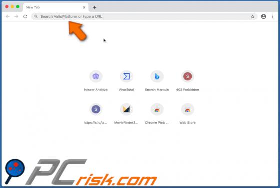 Redirección Search.validplatform.com (Mac)