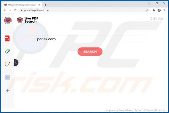 Secuestrador de Navegador LivePDFSearch