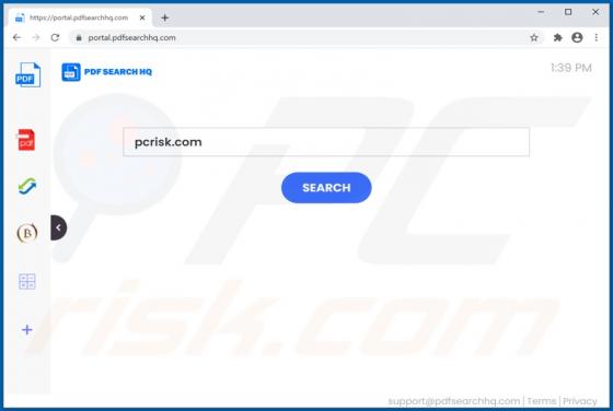 Secuestrador de Navegador PDFSearchHQ