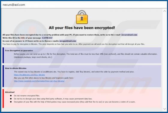 Ransomware Urs