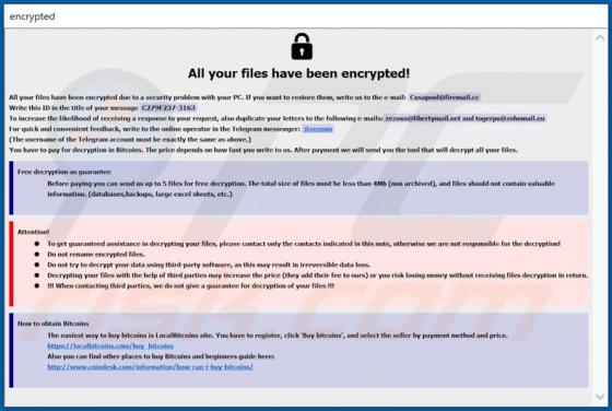 Ransomware Acuna