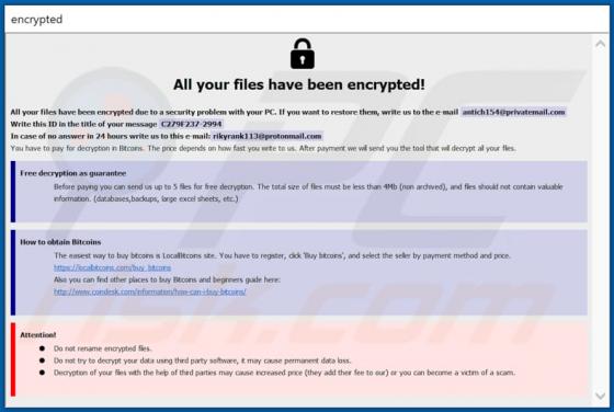 Ransomware Elbie