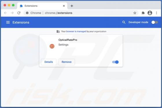 Secuestrador de Navegador OpticalRatePro (Mac)