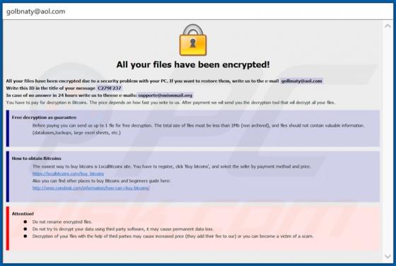 Ransomware Coms