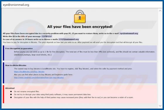 Ransomware Eye