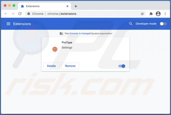 Secuestrador de Navegador ProType (Mac)