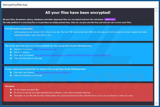 Ransomware Decryptmyfiles