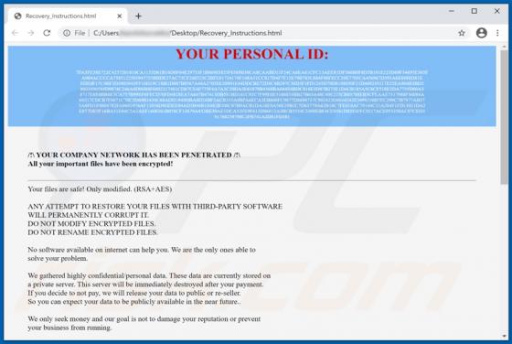 Ransomware Datalock