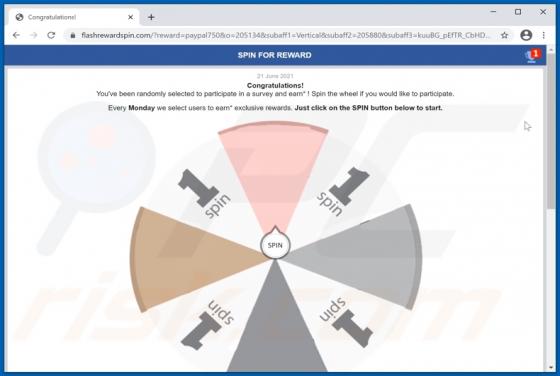 Estafa Emergente "SPIN FOR REWARD"