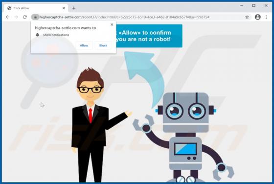 Anuncios Highercaptcha-settle.com