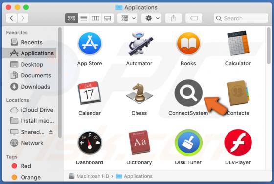 Adware ConnectSystem (Mac)