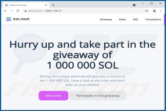 Estafa "SOLANA (SOL) Giveaway"