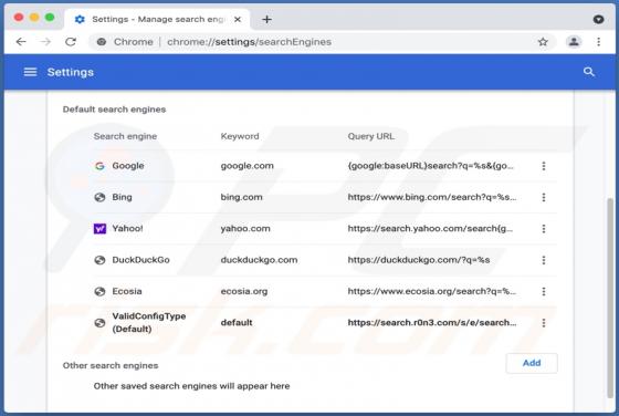 Redirección Search.r0n3.com (Mac)