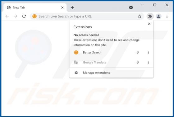 Secuestrador de Navegador "Better Search"