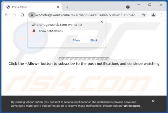 Anuncios Wholehugewords.com