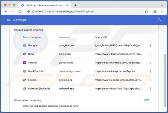 Redirección Search.softsurf.xyz (Mac)