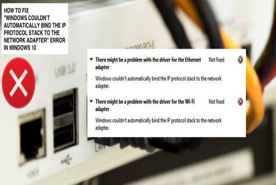 SOLUCIÓN: "Windows couldn’t automatically bind the IP protocol stack to the network adapter"