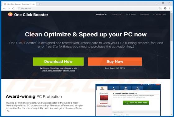 Aplicación No Deseada "One Click Booster"