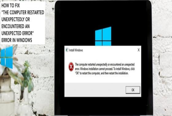 SOLUCIÓN: "The computer restarted unexpectedly or encountered an unexpected error"