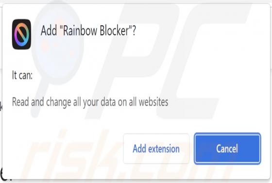 Adware "Rainbow Blocker"