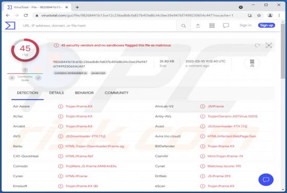 Troyano JS/Agent
