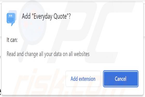Adware "Everyday Quote"