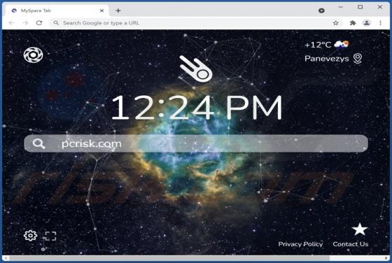 Secuestrador de Navegador "MySpace Tab"