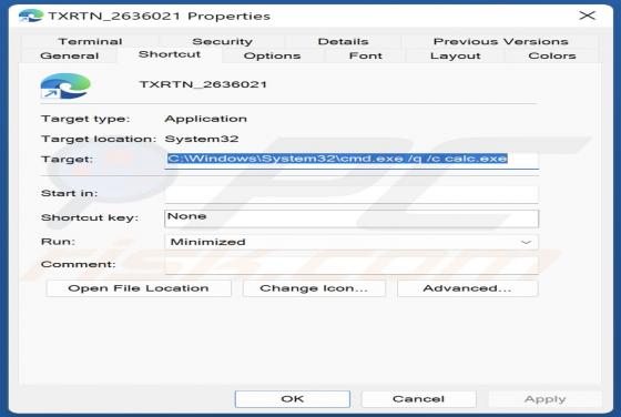 Malware "Windows Calculator"