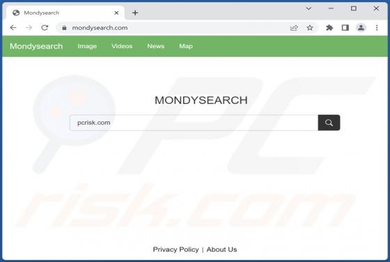 Secuestrador del navegador "Mondy Search"
