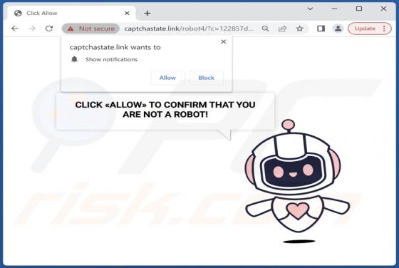 Anuncios de "Captchastate.link"