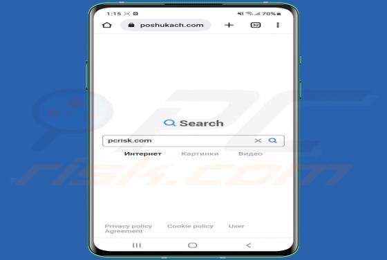 Redireccionamiento de Poshukach.com (Android)