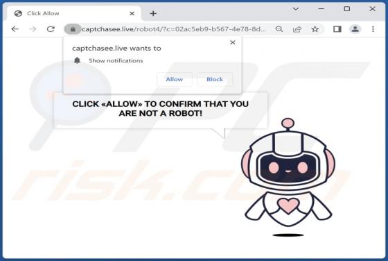 Anuncios de "Captchasee.live"