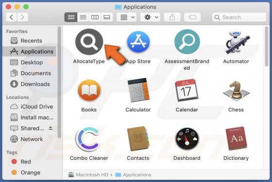 Adware "AllocateType" (Mac)