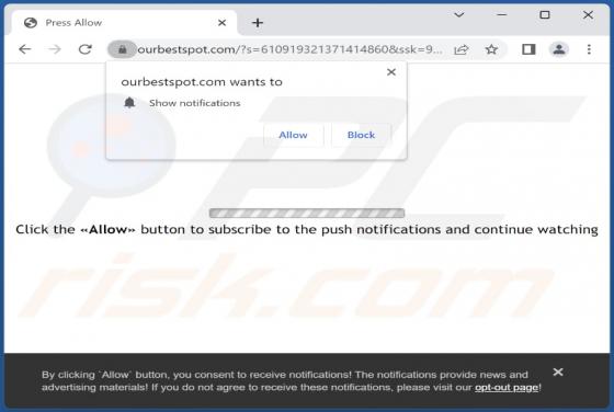 Anuncios "Ourbestspot.com"