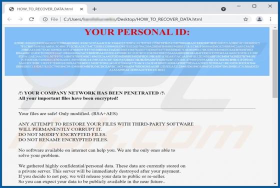 Ransomware "Marlock"