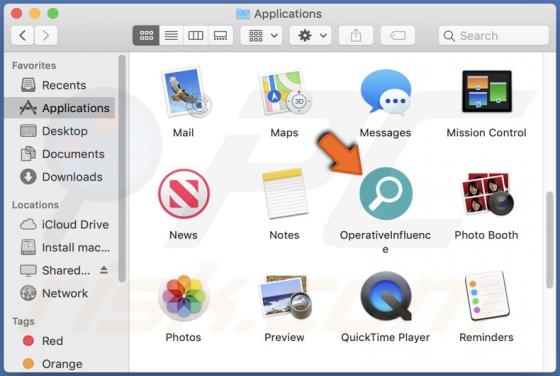 Adware "OperativeInfluence" (Mac)
