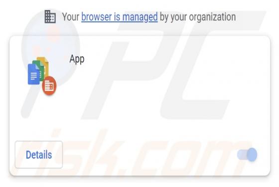 Secuestrador del navegador "App Extension"