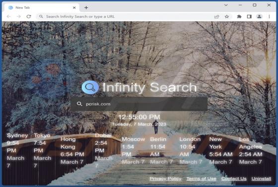 Secuestrador del navegador "Infinity Search"